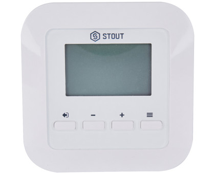 Проводной комнатный регулятор Stout R-10s, белый (STE-0101-010005)