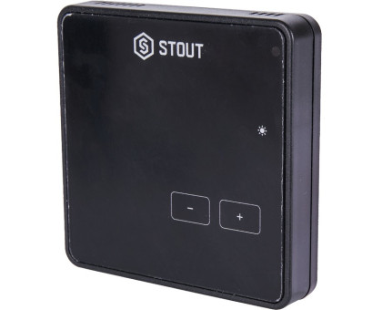 Проводной комнатный регулятор Stout R-10z, черный (STE-0101-010004)