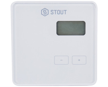Проводной комнатный регулятор Stout R-9b, белый (STE-0101-009001)