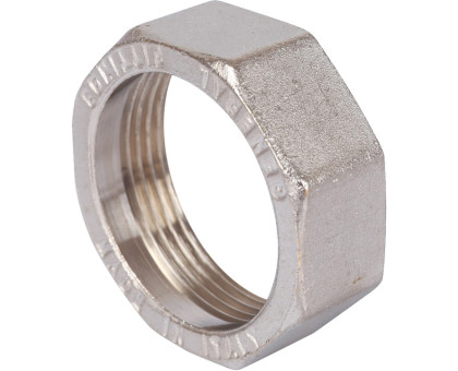 Разъемное угловое соединение Stout "американка" ВН, уплотнение под гайкой o-ring кольцо, никелированное 1"1/4"