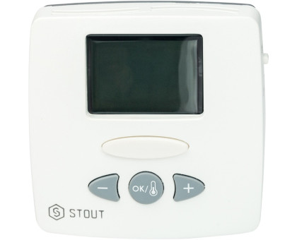 Термостат комнатный электронный Stout WFHT-LCD. С выносным датчиком (STE-0002-000015)