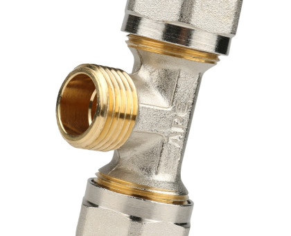 Тройник-переходник Stout с наружной резьбой 1/2"х20 для металлопластиковых труб, винтовой (SFS-0011-001220)