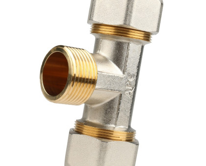 Тройник-переходник Stout с наружной резьбой 1"x32 для металлопластиковых труб, винтовой (SFS-0011-000132)