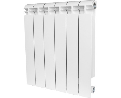 Алюминиевый секционный радиатор Stout Alpha 500 10 секций (белый RAL 9016)